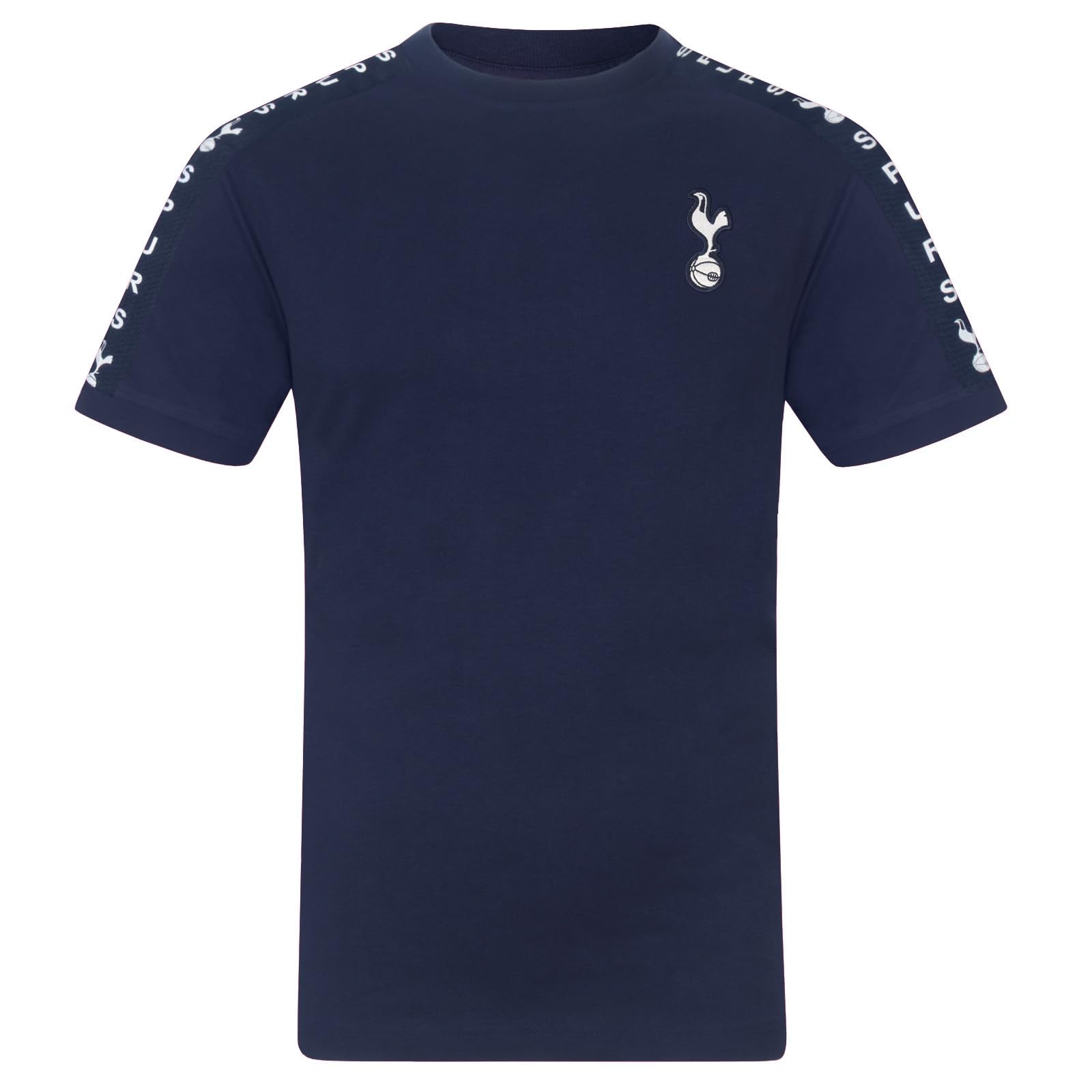 Tottenham Hotspur Kids T-Shirt Taped Official Football Gift Navy 8-9 Years