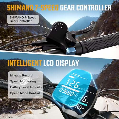 Image of TST Electric Bike for Adults, 1500W Peak Motor 28 MPH 100 Miles Fat Tire E Bike 48V 25Ah Removable Battery 20 inch Electric Bike with Hydraulic Suspension UL 2849 Certification