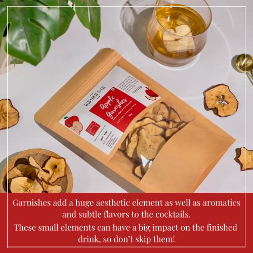 Image of Bab Louie & Co. Apple Dehydrated Fruits Garnishes For Cocktail, Mocktail, Detox Water, Green Tea, Snacks | Air Dried | Gluten Free | Vegan | No Sugar | 100% Natural | Zero Preservatives | 50 gm (Pack of 5)