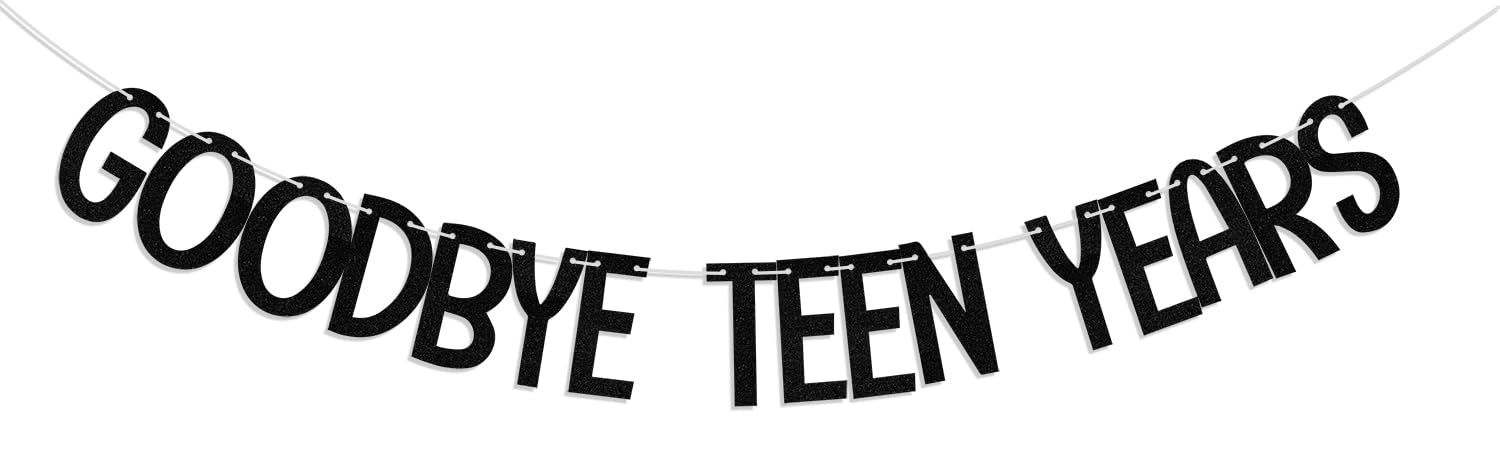 Glitzer-Banner 'Young Wild & Three' – DIY-Deko Für Teenager-Partys, 3. Geburtstag & Feiern