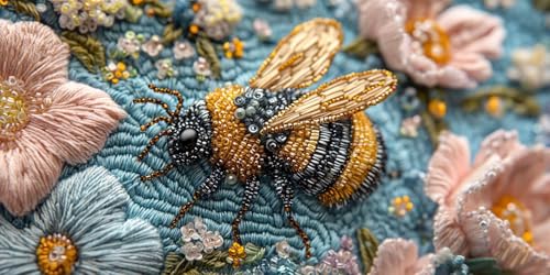 Diamond Painting Abeilles 90x180cm | Kit de Broderie Diamant Ronde Complète pour Adultes