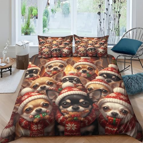 Housse de couette anti-acarien Noël pour lit Super King - 4