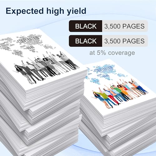 Image of 304A Black Toner Cartridges 2-Pack Replacement for HP 304A CP2025 CM2320 | Works with HP Color Laser CP2025,CM2320fxi MFP,CM2320nf MFP,CM2320n MFP; CP2025dn,CP2025n Printers