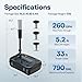 VIVOHOME All-in-One Pond Filter Fountain System Kits, 260 GPH Submersible Water Pump for Ponds up to 790 Gallons