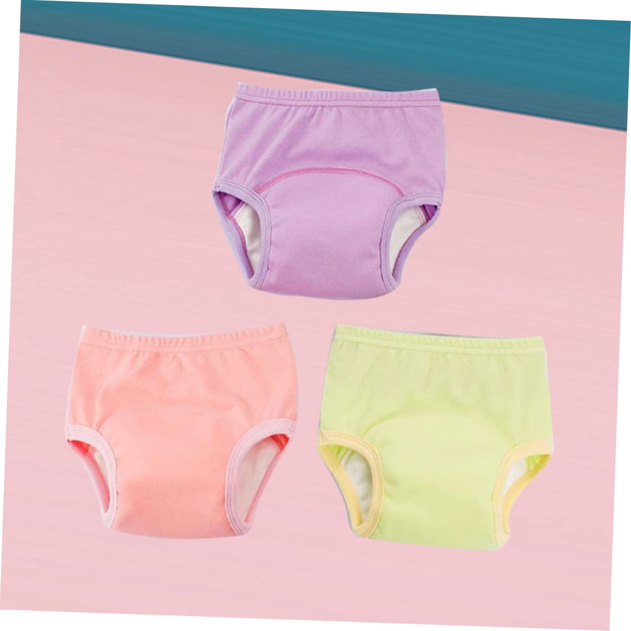 ibasenice 9piezas Pantalones De Entrenamiento Para Bebés Algodón Transpirable y Lavable Cómodo y Absorbente Para Niñas