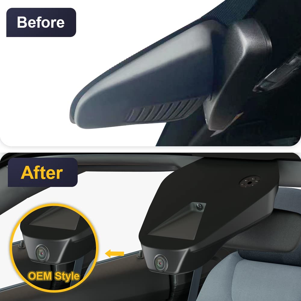 Fitcamx Dashcam 4K Adatta per Ford Fiesta, Puma 2018 2019 2020 2021 2022 2023 (DZ-0332), OEM Cameras di Guida, 2160P UHD Video Wifi, G-Sensor, Registrazione Circolare, WDR, Plug&Play, Scheda da 64GB