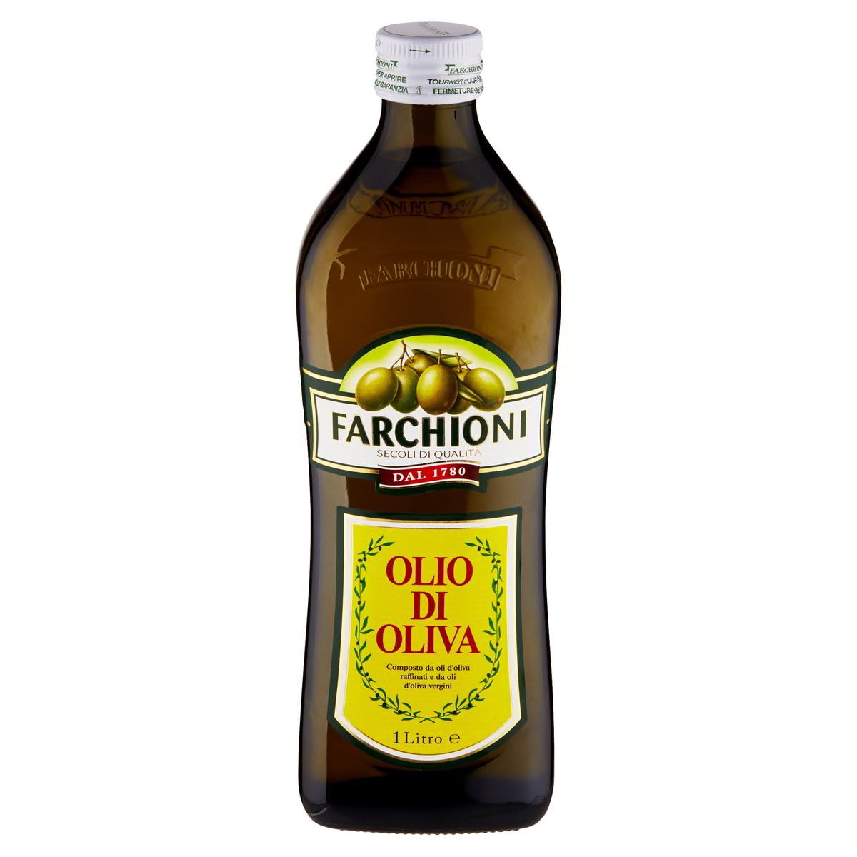 Italian Gourmet Olio di Oliva Classico raffiniertes Olivenöl mild 6 x 1L | Miscela con oli vergini; ausgewogen zum Braten, Dünsten, Backen, Marinieren, Gesamtnettogewicht 6 L + Kostenlos Polpa 400g