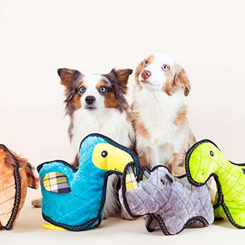 Zippy Paws - Z-Stitch Grunterz Durable Stuffed Squeaky Dog Toy - Ronny The Rhino #TOP4