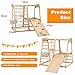 ECOMEX Indoor Jungle Gym for Toddlers 8 in 1 Indoor Playground Wooden Montessori Climber Playset with Slide Swing Climbing Net, Indoor Playground Climbing Toys for Toddlers