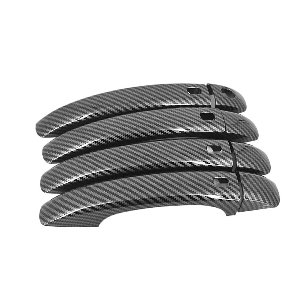 Mlhoghigd Carbon Handle Door Handle Car Door Handle Bowl Cover Sticker For For S4 For A5 2009-2015 Styling Accessories