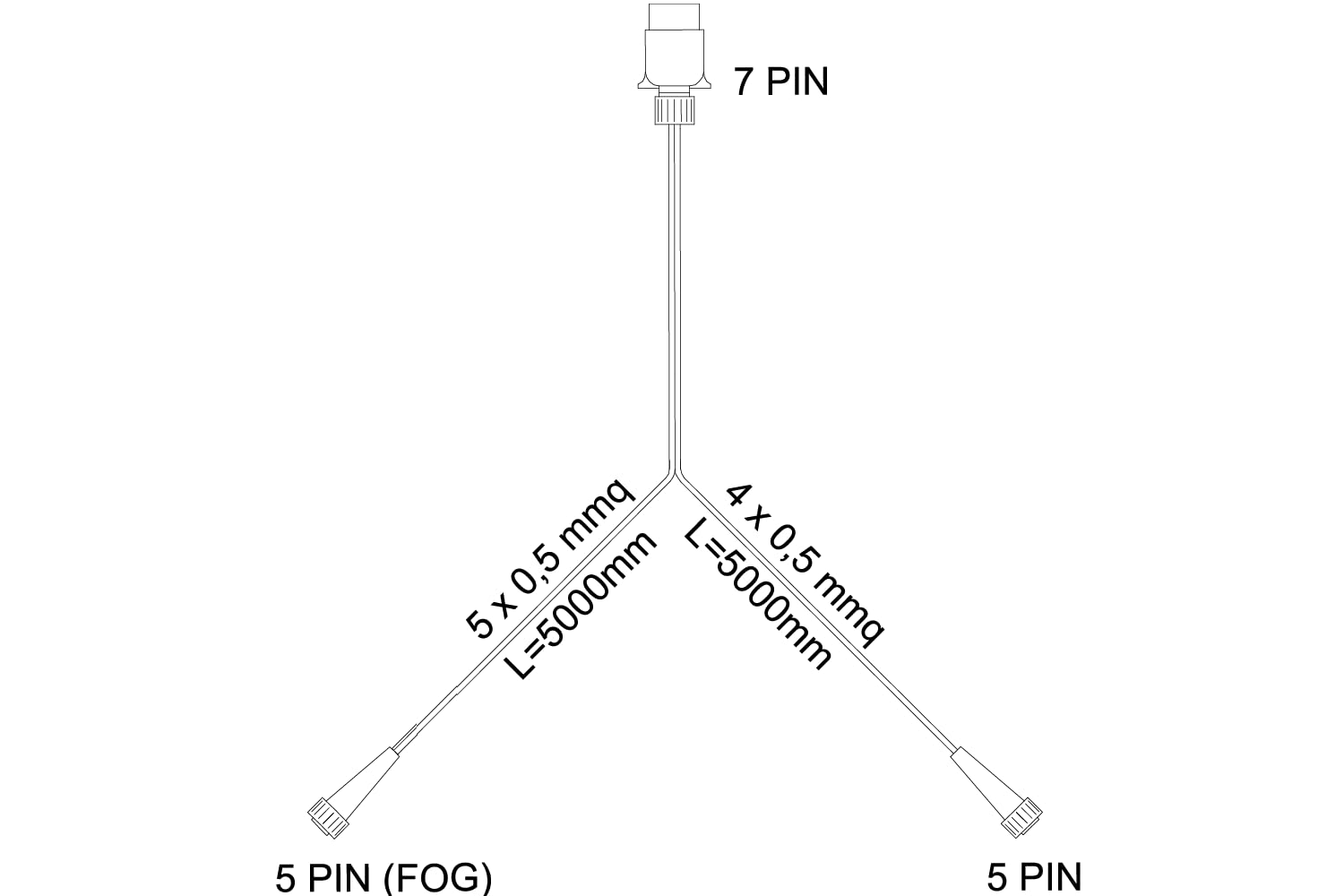 FRISTOM Anhänger Beleuchtungsset Rückleuchten FT-270 LED links rechts 12 V E9 EMV IP68 Bajonett 5 Pin mit Dreieckreflektor und MANTES Kabelbaum 5 m 7 Pin für Anhänger PKW