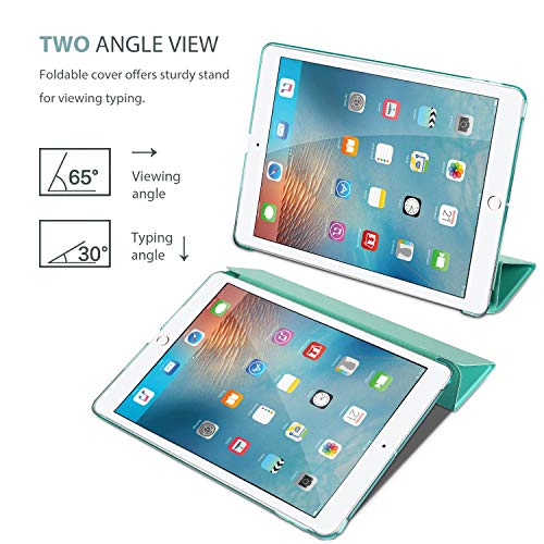 Image of ProCase Smart Case for iPad 9.7 Inch iPad 6th /5th Generation 2018 2017(Model: A1893 A1954 A1822 A1823), Ultra Slim Lightweight Stand Cover with Translucent Frosted Back -Mint