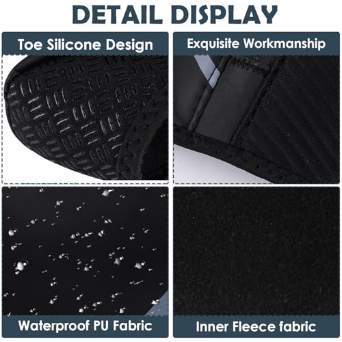 HomDSim Cycling Shoe Covers Winter Waterproof Windproof Warmer Mountain Road Bike Shoe Covers Outdoor Sports Rain Overshoes (Medium) - Thumbnail 3
