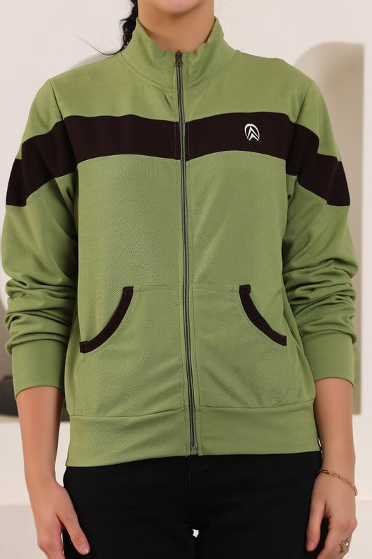 Image of Jhoomantroo Women's Atheletic Gym Running Sports TrackJacket | Regular Casual Fit | TrackJacket for Girls & Women
