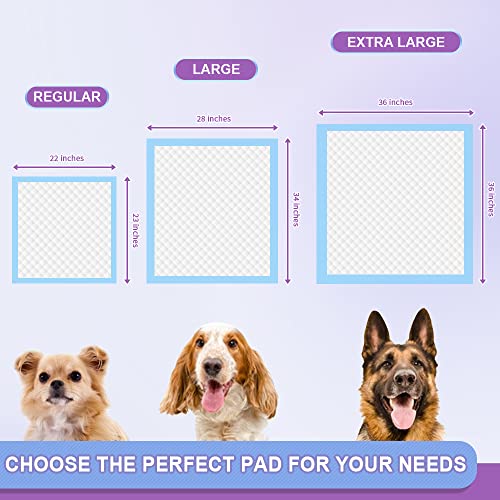 Image of IMMCUTE Puppy Pee Pads 22 inchx23 inch-80Count | Dog Pee Training Pads Super Absorbent & Leak-Proof | Disposable Pet Piddle and Potty Pads for Puppies | Dogs | Doggie| Cats | Rabbits