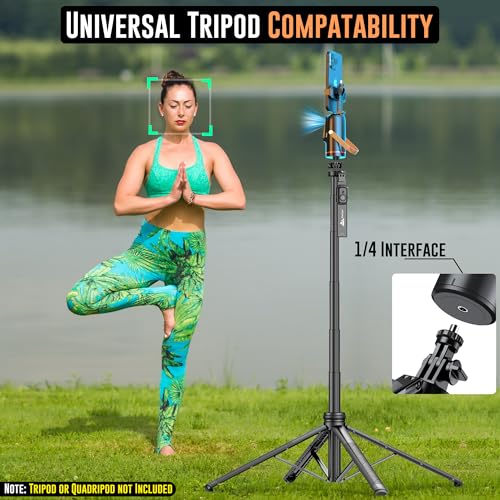 Image of WeCool 360 AI Auto Face Tracking Tripod with Motion Sensor,2200mAh Battery, AI Intelligent Lens | Auto Rotating Stand with 1 /4 inch Mount for GoPro,Mobile,Camera,Vlogging & Shooting