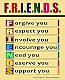 Teach Friendship Anti-Bullying Kindness and Respect to Children with Fully Laminated, Durable Material Rolled and Sealed in Plastic Poster Sleeve for Protection. 17x22