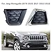 Fog Light Cover Frame Trim Compatible for Jeep Renegade 2019 2020 2021 2022 2023 Auto grille Bezel Cover 6VQ41TZZAA 6VP53LXHAA(Silver)
