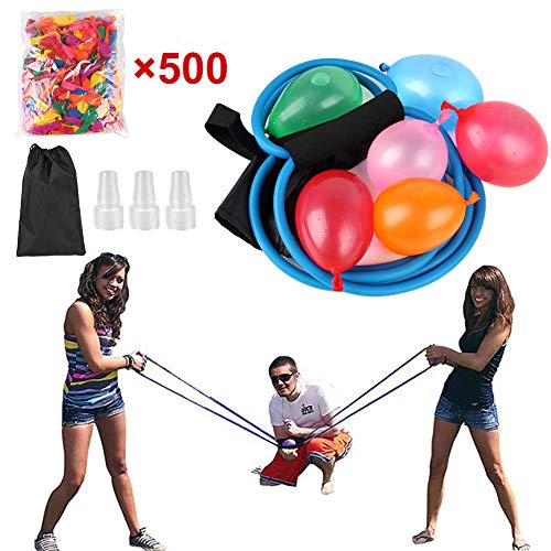 Water Balloon Launcher 500 Water Balloons Slingshot Toys Catapult Balloon Outdoor Party Water