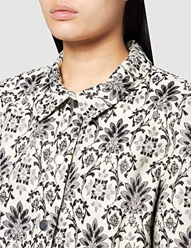 Naf Naf Pierre K1 Camicetta, Noir/Ecru, S Donna