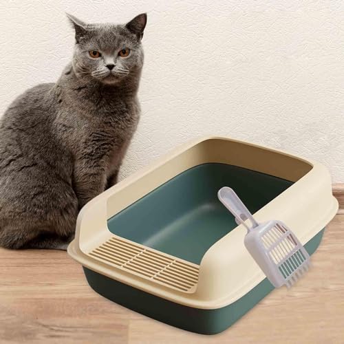 Arenero para gato grande con cuchara y lados altos miniatura 4
