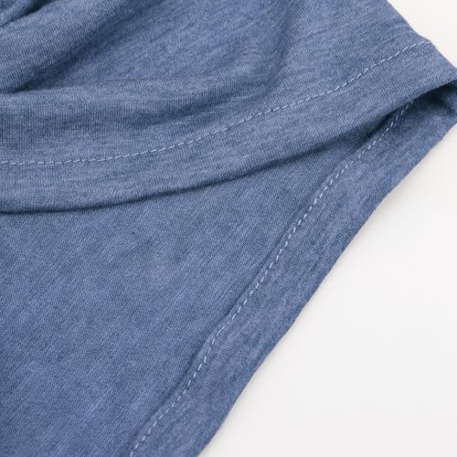 Image of DRESHOW 5 Pack Knotted Headwraps for Women African Turban Pre-Knotted Beanie Headwraps Hair Covers