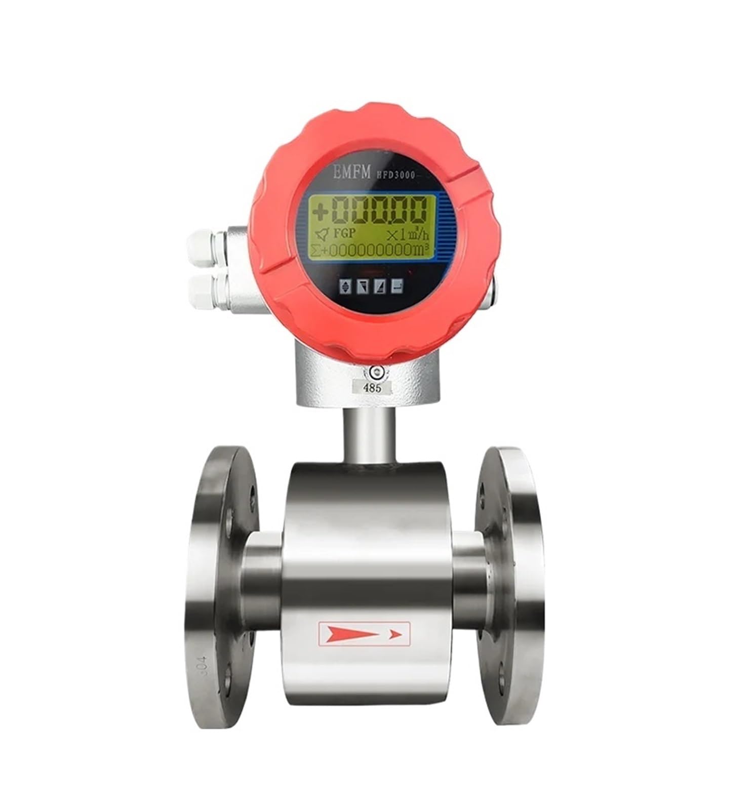Electromagnetic Flow Meter Magnetic Flow Sensor Sea Water Sewage Slurry Liquid Flowmeter DN65 DN80 DN100 DN300(DN100 24VDC)