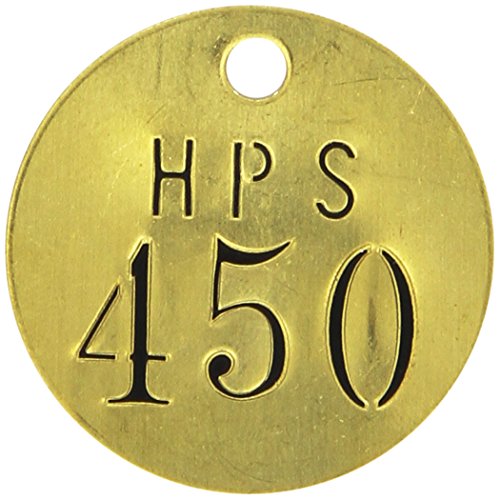 Étiquettes de valve en laiton Brady 44737 estampillées 426-475 avec repère HPS