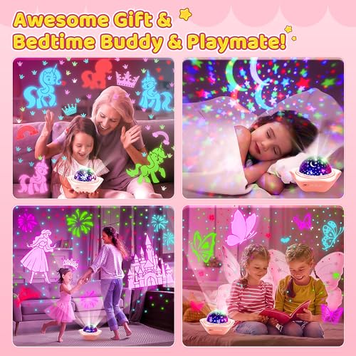 One Fire WH-E07 Unicorns Gifts For Girls Night Light Projector thumb #1