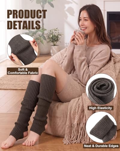 Image of Xtinmee Winter Women Ballet Leg Warmers Knitted