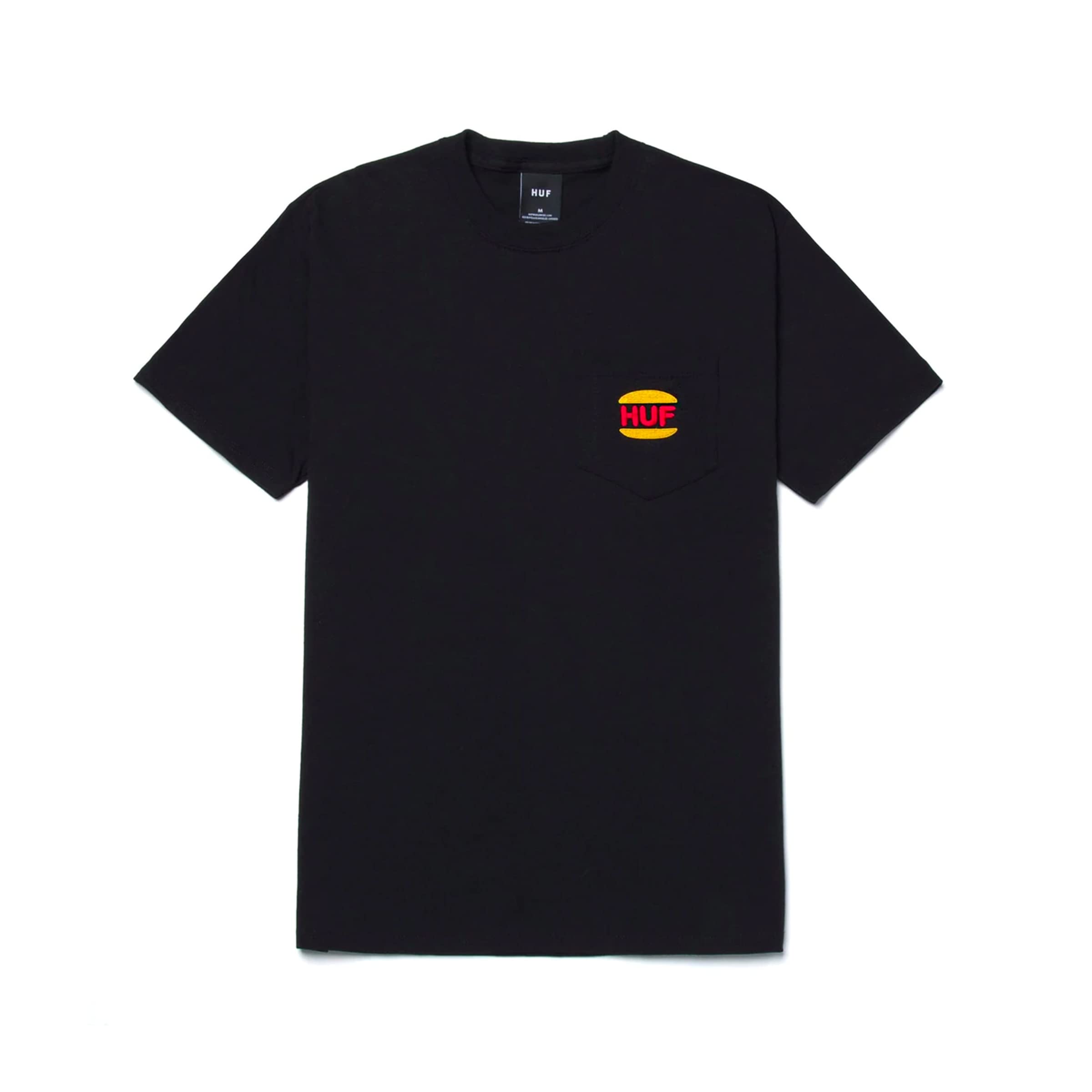 HUFRegal Pocket T-Shirt - Black Mens Skate Brand T-Shirt Mens Skate Brand T-Shirt