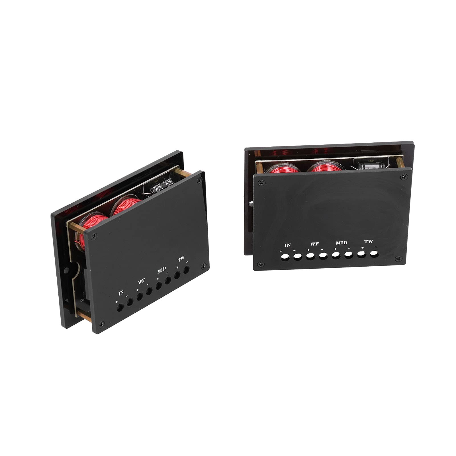 Divisore Frequenza Altoparlante 3 Vie 300W Nero Universale, Crossover Audio Filtro per Sonoro Auto, Dissipazione Termica ABS