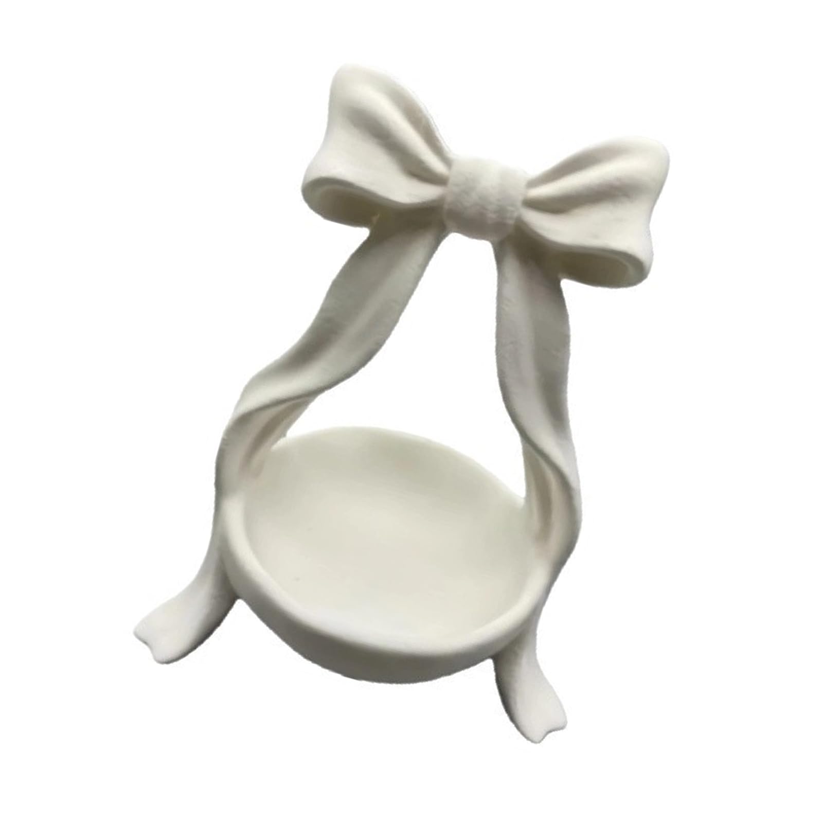 ZWWAAZHF Decorative and Jewelry Tray with Butterfly Bowknot Designs for Organizing Small Items Display Stand Bowknot Organiser