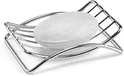 Saboneteira Cromada Arthi, Durável e Resistente, Fácil Limpeza, Design Elegante, Resistente à Corrosão,, Prática Instalação, Sofisticação para o Banheiro