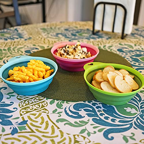 Southern Homewares Collapsible Silicone Pet Bowl Travel Set 3Piece for Home Pets Water Feed Dorms Camping - Image 6