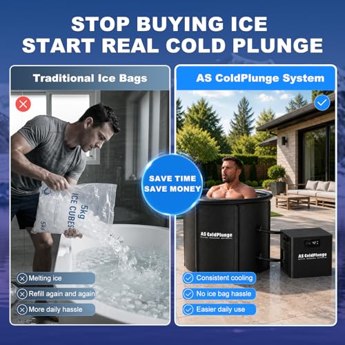 Image of AS ColdPlunge 1 /3 HP Ice Bath Chiller & 100 Gal Cold Plunge Tub Kit