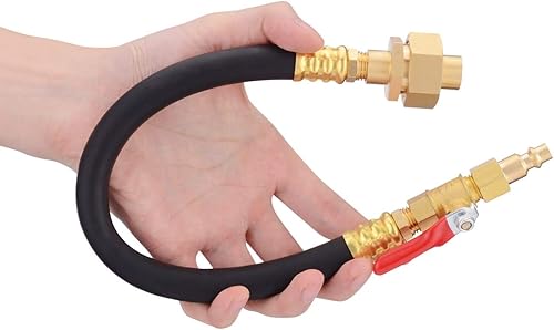 Miniatura 2 de Sistema de rociadores Winterize de 12 pulgadas, autocaravana, lancha, cámper y remolque de viaje: compresor de aire de conexión rápida con enchufe a