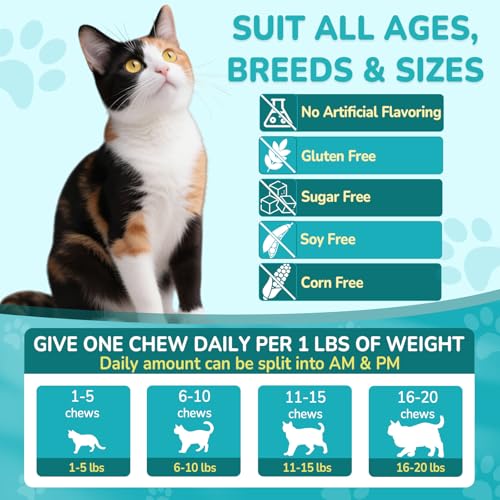 Woyamay Cat Allergy Relief for Cats, 500 Crunchy & Creamy Chews | Anti-Itch & Immunity Chews for Itchy Skin, Paws, Eyes, Ears, Stop Licking & Scratching, Supports Itch Relief, Chicken Flavor - Image 7