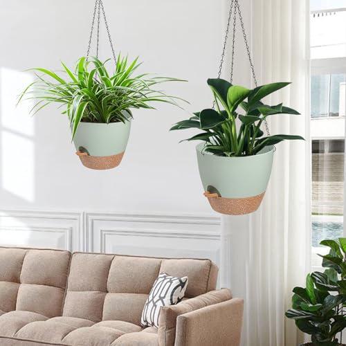 Lucieblessdesign Pacote com 3 vasos de flores para ambientes internos de 19 cm, vaso de suspensão au