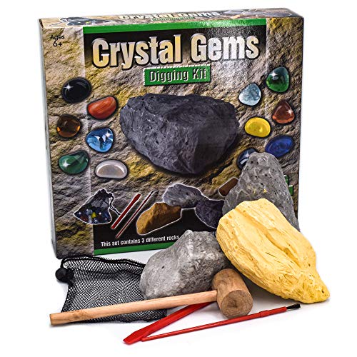 Crystal Gems Digging Kit With Bag ~ Dig Out Set