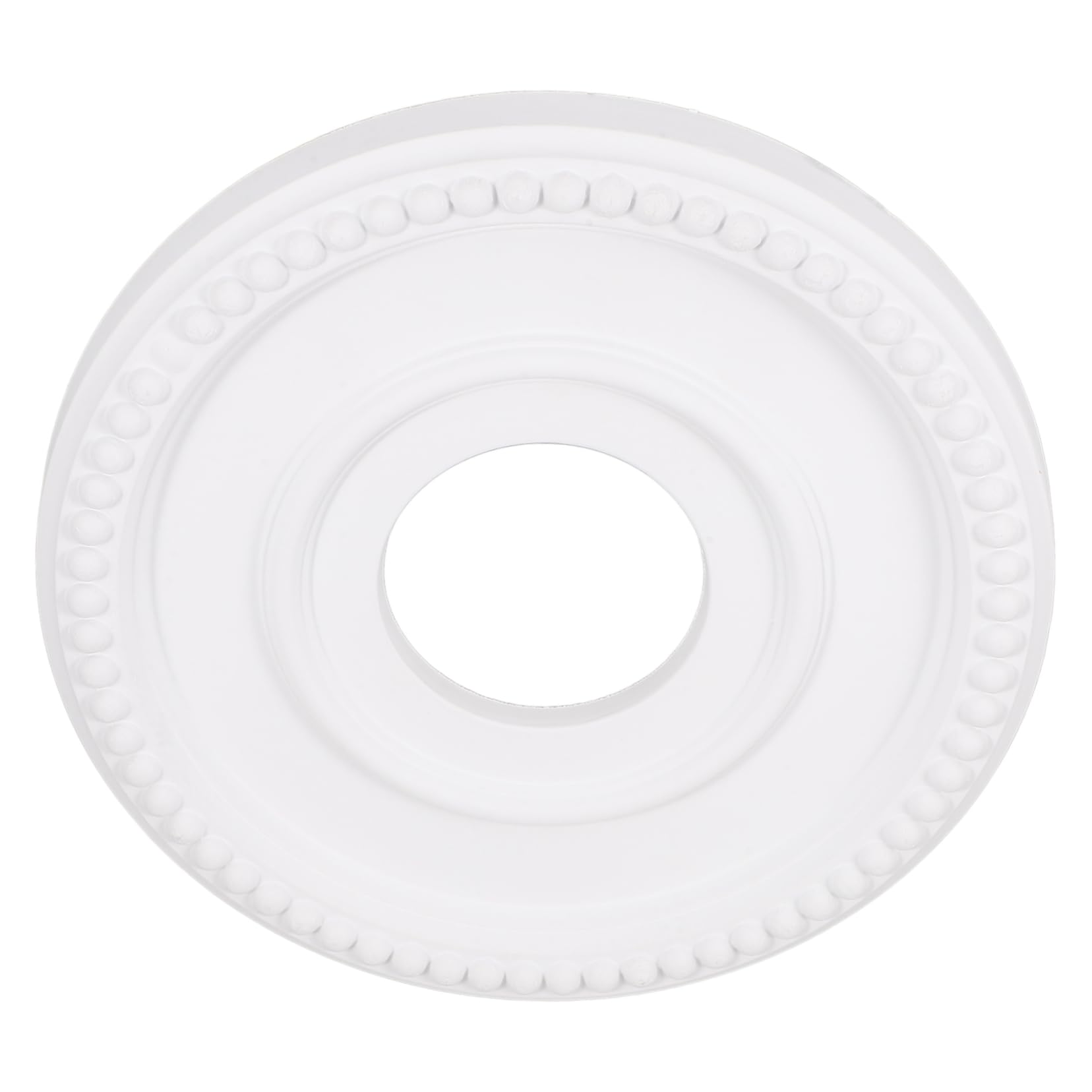 Plaque pour ventilateur de plafond decorative ronde en PU 31.5 cm