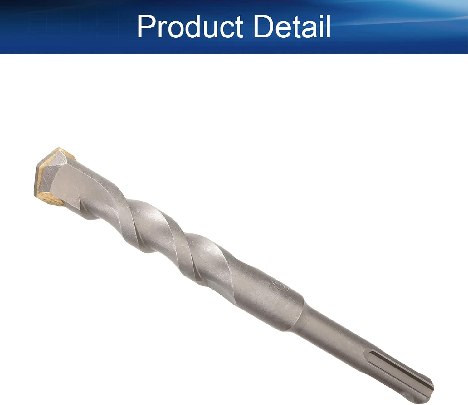 Auniwaig Masonry Drill Bit 16mm Carbide Tipped Rotary Hammer Bit Round Shank Impact Drill, Fit for Fast Drilling In Concrete 1Pcs