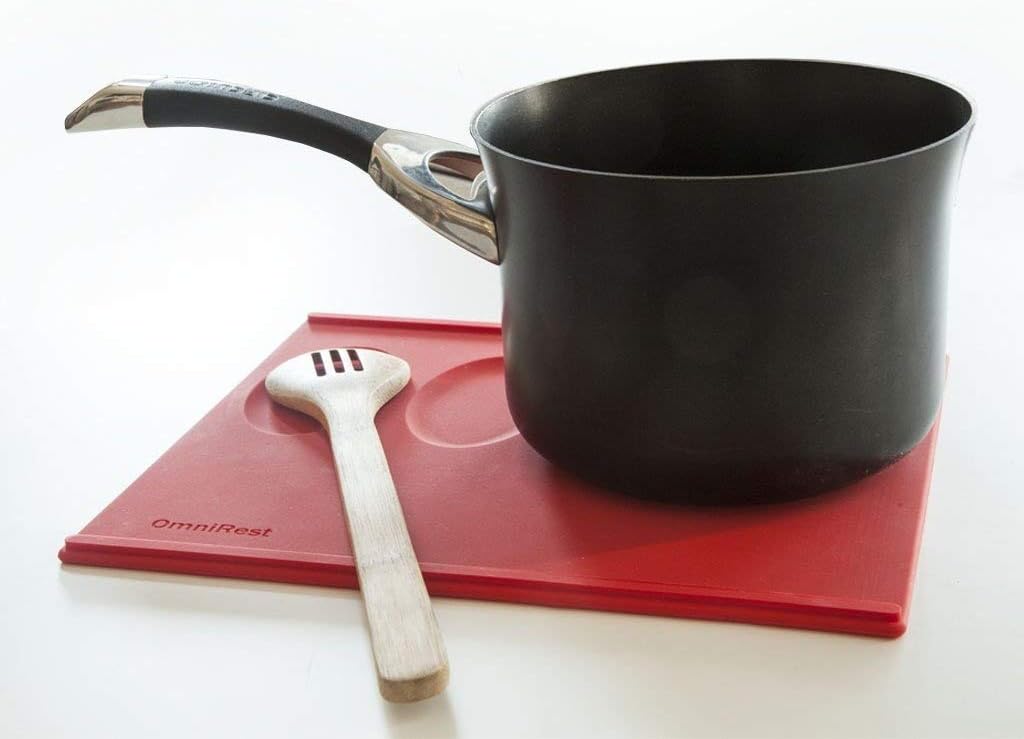 OmniRest Silicone Kitchen Spoon Rest, Multiple Spoon Rest, Pot Holder, Trivet, Extra Thick Silicone, Easy to Clean