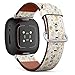 CJBROES Replacement Leather Watch Band, Compatible with Fitbit Versa 3 and Fitbit Sense of Wristband Bracelet Accessory - Funny Childish