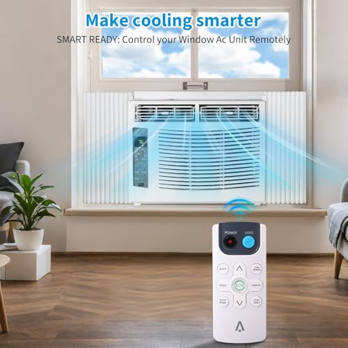 Image of Window Air Conditioner 6,000 BTU, Smart Window AC Unit with App & Remote Control, 3-in-1 Cool Fan Dry, Quiet Sleep Mode, Cools up to 250 Sq.Ft. for Bedroom or Apartment