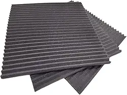 20 Placas Acústicas 50 x 50 cm Flat 20mm – Espuma Anti-Chamas | IMPAKTCOM