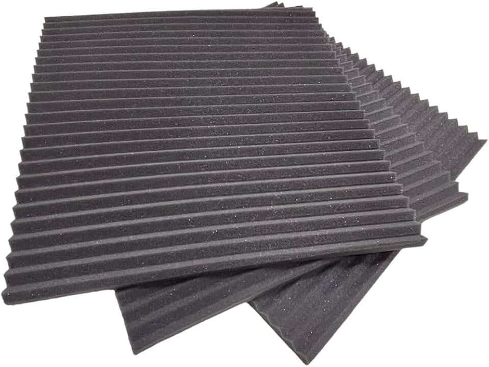 20 Placas Acústicas 50 x 50 cm Flat 20mm – Espuma Anti-Chamas | IMPAKTCOM