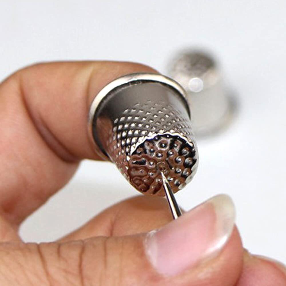 Amazon | Hommy 鉄製の銀色指サック10個入り、縫製用 | 指ぬき 通販