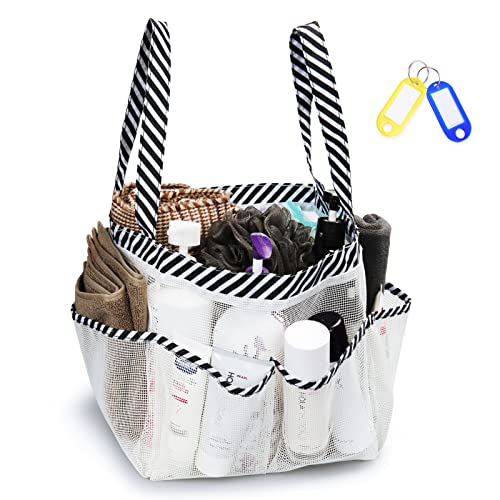 Bolso de Malla para Carrito de Ducha, Cesta Grande para Carrito de Ducha Portátil, Secado Rápido Azul - Imagen 24 de 37