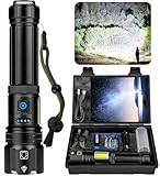 ZEUSFIRE Lampe Torche LED Ultra Puissante, 1000000 Lumens Lampe Torche LED Rechargeable, 7...